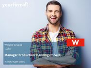 Manager Production Planning (m/w/d) - Vöhringen (Bayern)