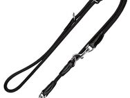 HUNTER Freestyle Set: Halsband + Hundeleine, schwarz - Halsband Größe max. 55 cm + Leine 200 cm