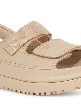 UGG K GOLDENGLOW Badesandale, Sommerschuh, Poolslides, Plateauabsatz, mit Klettverschluss
