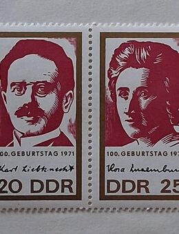 DDR 1971 Liebknecht & Luxemburg Zusammendruck postfrisch - Görlitz