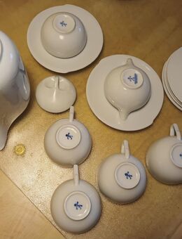 Fürstenberg Porzellan Kaffee Tee Service weiß für 4 Personen 14-teilig unbenutzt - wegen der zierlichen Größe der Set-Teile auch toll als Kinder-Teeservice geeignet - Schladen-Werla