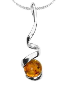 OSTSEE-SCHMUCK Kette mit Anhänger Ostsee-Schmuck Kette mit Anhänger Spirale (2-tlg)