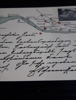 Emil,Prinz von Schoenaich-Carolath,Lyriker, Postkarte,1905 - Bückeburg