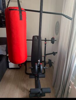 Fitnessstation und Lang-Kurzhantel, Gewichte - Berlin Treptow-Köpenick