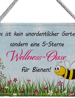 Lustiges Hängeschild 5-Sterne-Wellness-Oase für Bienen Garten - Berlin