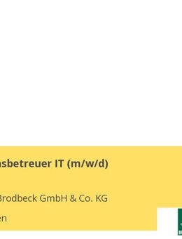 Applikationsbetreuer IT (m/w/d) - Metzingen