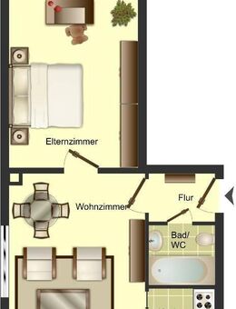 Demnächst frei! 1-Zimmer-Wohnung in Bocholt - Bocholt