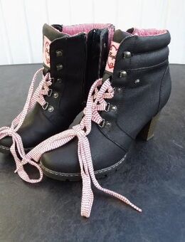 Schnürstiefelette Herzilein Gr. 40 Dirndl-Stiefelette schwarz CityLine 15,- - Flensburg