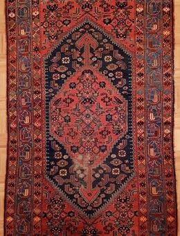 Antike Orientbrücke, handgeknüpft. Hamadangebiet. Anfang 20. Jhdt. 238 x 136 cm. - Berlin Steglitz-Zehlendorf