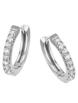 Firetti Paar Creolen Schmuck Geschenk Silber 925 Ohrschmuck glitzernd, mit Zirkonia (synth)