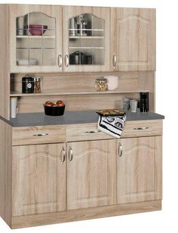 wiho Küchen Küchenbuffet Linz 120 cm breit, in Landhaus-Optik