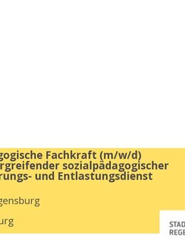 Sozialpädagogische Fachkraft (m/w/d) klassenübergreifender sozialpädagogischer Differenzierungs- und Entlastungsdienst - Regensburg