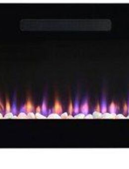 Dimplex Elektrokamin Sierra 72", schwarz,mit Heizung, Fernbedienung, App, Optiflame® Flammeneffekt