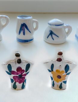 6 Setzkasten Setzbord Figuren - Krug,Kanne,Kaffeemühle,Becher,Blumenkörbe - Hamburg Hamburg-Nord