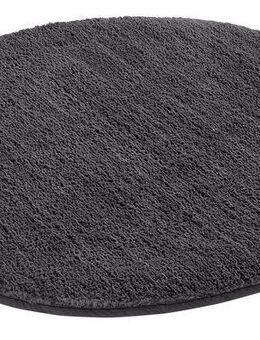 my home Badematte Vanessa, Badvorleger, Badezimmer Teppich, Höhe 10 mm, rutschhemmend beschichtet, fußbodenheizungsgeeignet, schnell trocknend, strapazierfähig, Polyester, rund, Badteppich, weiche Haptik, unifarben