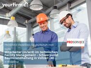 Mitarbeiter (m/w/d) im technischen Facility Management – Schwerpunkt Bauinstandhaltung in Vollzeit (40 Wochenstunden) - Wuppertal