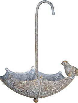 Ambiente Haus Vogeltränke Vogelfutterstelle Metall - Regenschirm 0,3 l