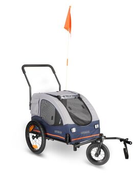 HAFENBANDE Fahrradanhänger Cabby M inkl. zwei Kupplungen - L 125 x B 67 x H 105 cm / bis 25 kg