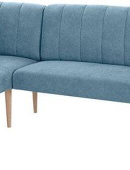 exxpo - sofa fashion Eckbank Costa, moderne Rückensteppung, bequem und elegant, hoher Holzfuß, hochwertig verarbeitet, Frei im Raum stellbar