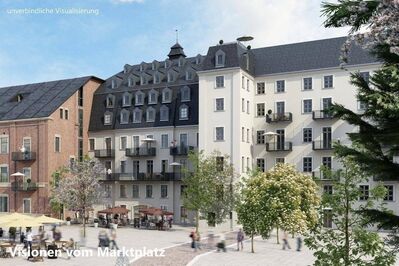 ERSTBEZUG + Tolle 2-Zimmer-Wohnung in der Alten Baumwolle! Großzügiges Wohnzimmer + EBK + Fußbodenheizung + Balkon + offene Küche + Lift