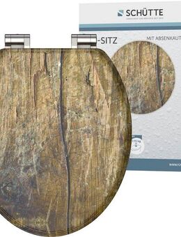 Schütte WC-Sitz Solid Wood, mit Absenkautomatik und Holzkern, MDF