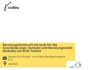 Beratungsfachkraft (m/w/d) für die Koordinierungs- Kontakt-und Beratungsstelle (KoKoBe) (m/w/d) Teilzeit - Aachen