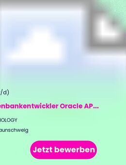 Datenbankentwickler (m/w/d) Oracle APEX - Braunschweig