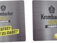 Brauerei Krombacher - Radler zuckerfrei - 2 Untersetzer aus Kunststoff 8 x 8 x 0,5 cm in 04838