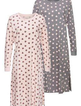 Vivance Dreams Nachthemd (Spar-Set, 2 Stück) mit süßem Herzmuster