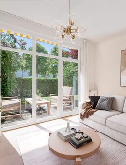 Ideal geschnittene, helle 3-Zimmer-Wohnung mit sonnigem Privatgarten - München