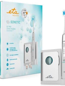 eta Schallzahnbürste SONETIC ETA170790000, Aufsteckbürsten: 3 St., UV-Technolgie