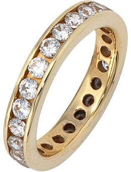 JOBO Memoirering, 333 Gold mit Zirkonia rundum