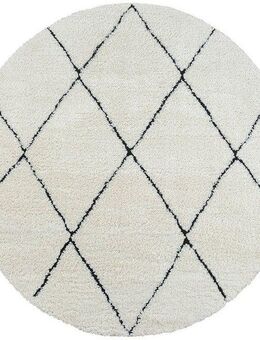 the carpet Teppich Bahar Shaggy, rund, Höhe: 30 mm, Shaggy eleganter Wohnzimmer Teppich Hochflor