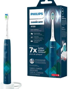 Philips Sonicare Elektrische Zahnbürste Series 4100 HX3689, Aufsteckbürsten: 1 St., mit integriertem Drücksensor und 2 Intensitätsstufen, inkl. Ladegerät