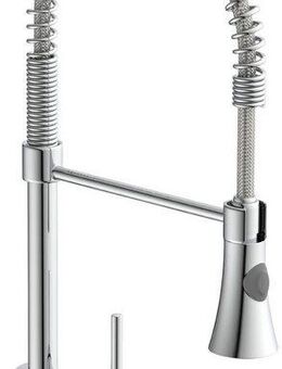 welltime Küchenarmatur Toronto, Wasserhahn für die Küche Hochdruck Küchenarmatur, Einhebelmischer Wasserhahn mit Spiralfeder