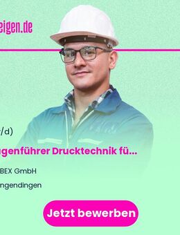 Anlagenführer Drucktechnik (m/w/d) für den Schichtbetrieb - Rangendingen