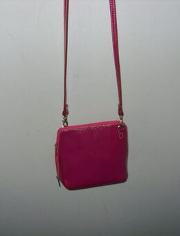 ITL-11059 Ledertasche, Handtasche, Damentasche, Schultertasche, Rot, Red - Lübeck
