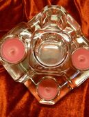 Partylite Teelichthalter Kristallstufen NEU und OVP Rarität in 45894