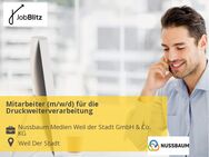 Mitarbeiter (m/w/d) für die Druckweiterverarbeitung - Weil der Stadt