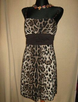 NEU mit ETIKETT * Sexy * Animal * Leo * Cocktail * Ausgeh * Bustier * Spaghetti- Träger *  Kleid "BELICCI" Gr. 34- 36/ XS- S * braun * creme- beige- nude * - Riedlingen