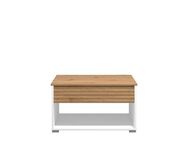 Home affaire Couchtisch Taranto Kaffeetisch, 80 cm, quadratische Form, modern design, höhenverstellbar Tischplatte, geschlossenes Fach, schwarz oder weiß