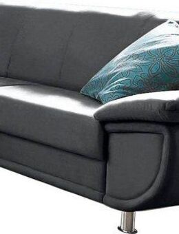 TRENDMANUFAKTUR 3-Sitzer Rondo, Breite 207 cm, breite Armlehnen, Füße chromfarben, Big-Sofa wahlweise mit Federkern, in verschiedenen Bezügen bestellbar