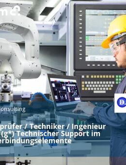 Werkstoffprüfer / Techniker / Ingenieur oder vglb. (g*) Technischer Support im Bereich Verbindungselemente - Ennepetal (Stadt der Kluterhöhle)