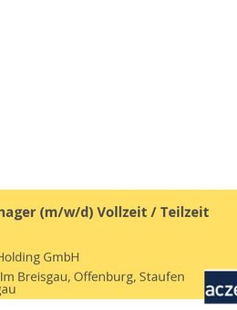 Facility Manager (m/w/d) Vollzeit / Teilzeit - Staufen (Breisgau)