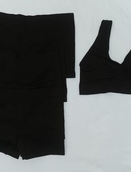 5 x schwarze DAMEN UNTERHOSEN SCHLÜPFER SHAPEWEAR Größe L + 1 x OBERTEIL BUSTIER - Münster