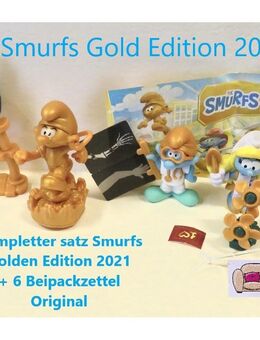 Biete: Ü-ei Kompletten Satz „Smurfs“ Gold Edition 2021 - Mainz