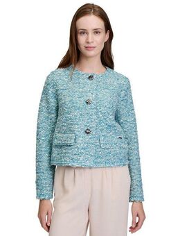 Betty&Co Jackenblazer Betty & Co Kuscheljacke mit Knöpfen Material