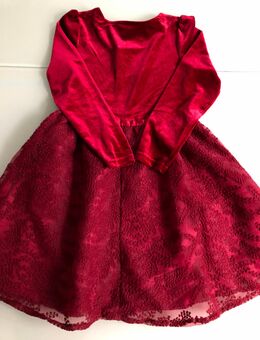 Mädchen Baby Babygirl Kleid Spitzenkleid Spitze Weihnachten Silvester Festlich Besondere Anlässe Langarmkleid mit Unterrock Kinder Gr. 74 - Albstadt
