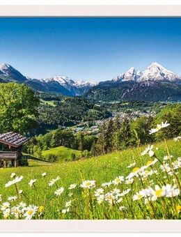 Artland Wandbild Fensterblick Bayerischen Alpen, Berge (1 St), als Alubild, Leinwandbild, Wandaufkleber oder Poster in versch. Größen