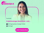 Projektmanager (m/w/d) Maschinen- und Anlagenbau - internationale Kundenprojekte - Nürtingen